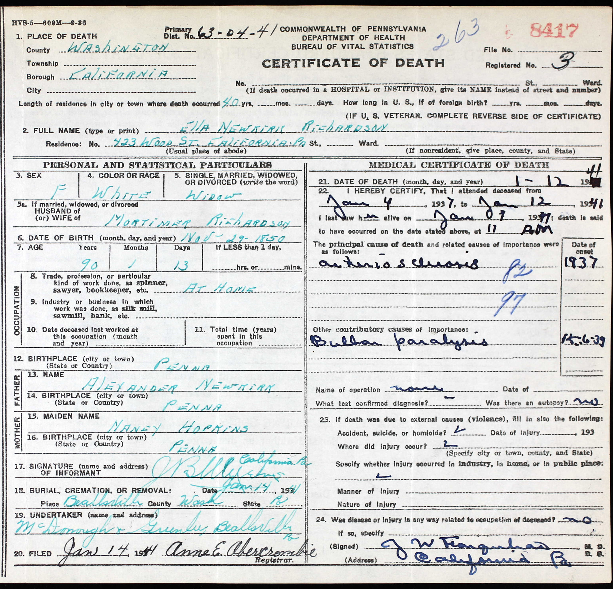 Ella Newkirk Richardson